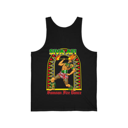 Samoan Strength Siva Afi Samoan Fire Dance Unisex Jersey Tank