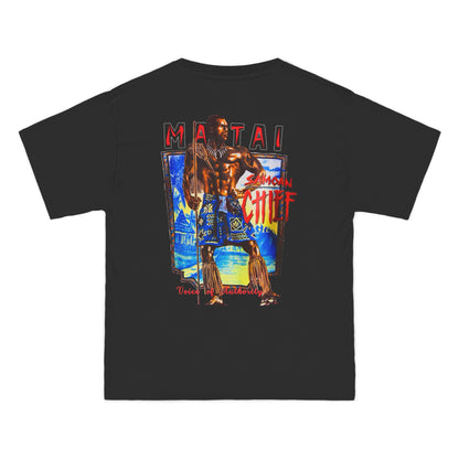 Samoan Strength Samoan Chief Matai Voice of Authority Vintage Design 90s New Print Beefy-T®  Short-Sleeve T-Shirt