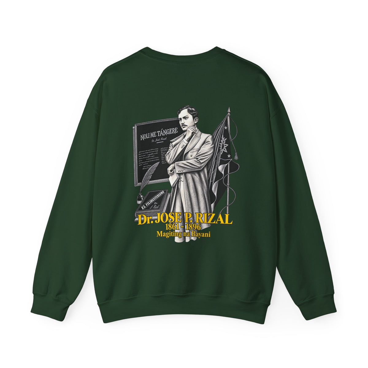 Filipino Strength Dr Jose Rizal Magiting na Bayani Unisex Heavy Blend™ Crewneck Sweatshirt