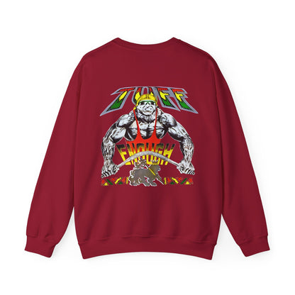 Jawaiian Strength Tuff Enough Vintage Design 90s New Print Unisex Heavy Blend™ Crewneck Sweatshirt