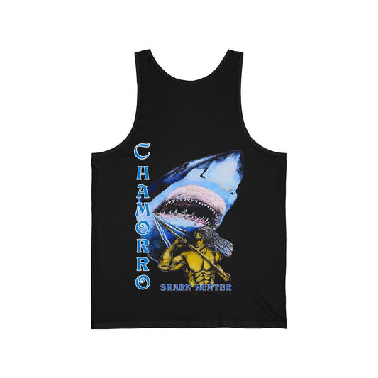 Chamorro Warrior Guam Chamorro Shark Hunter Vintage Design 90s New Print Unisex Jersey Tank