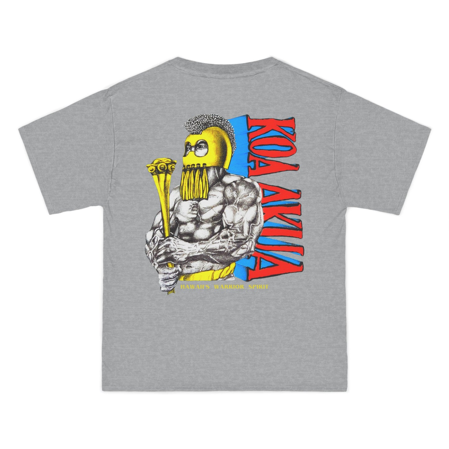 Hawaiian Strength Koa Akua Hawaii's Warrior Spirit Vintage Design 90s New Print Beefy-T®  Short-Sleeve T-Shirt