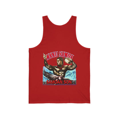 Samoan Strength Manu Samoa Samoan Son Vintage 90s Design New Print Unisex Jersey Tank