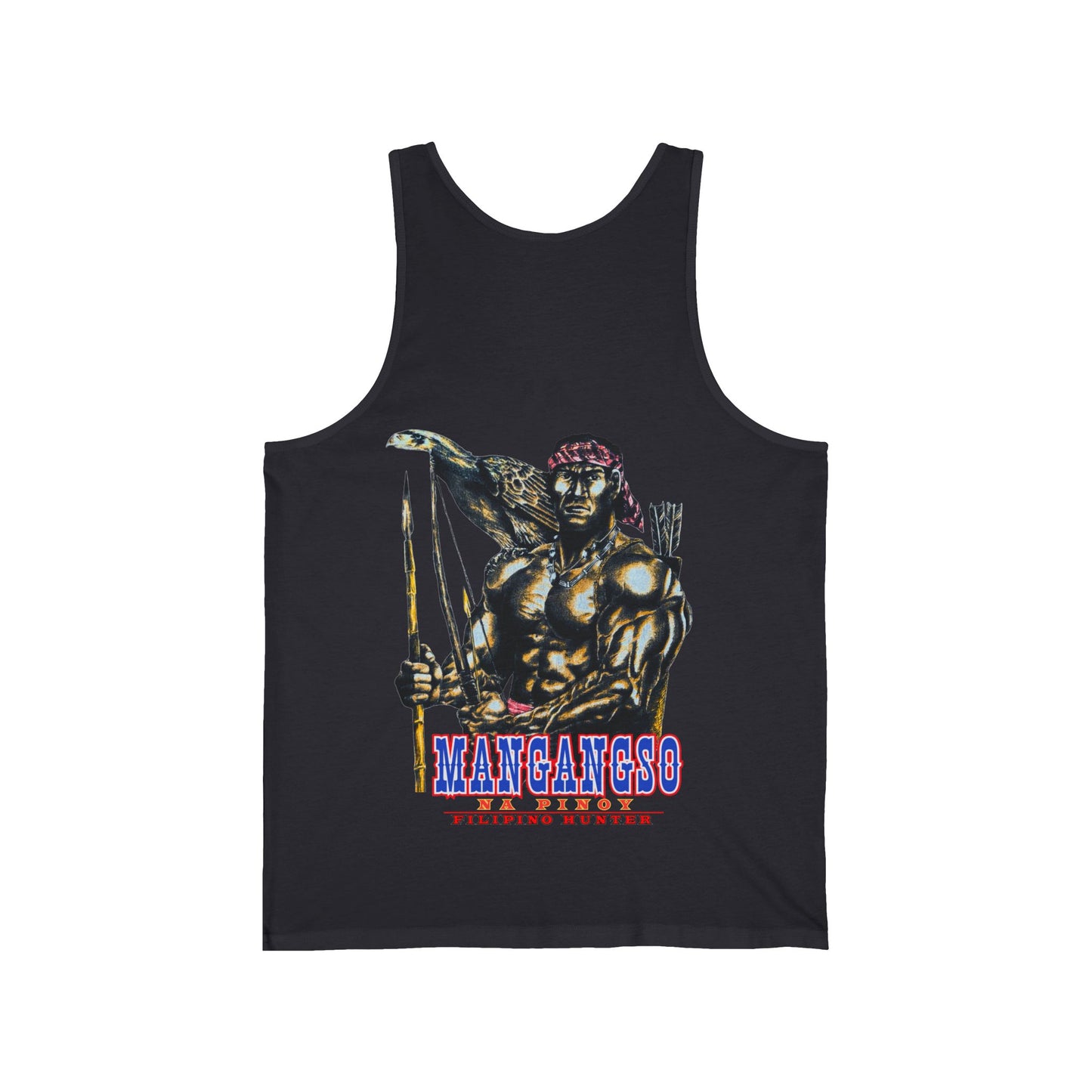 Filipino Strength Mangangso Na Pinoy Filipino Hunter Vintage Design 90s New Print Unisex Jersey Tank