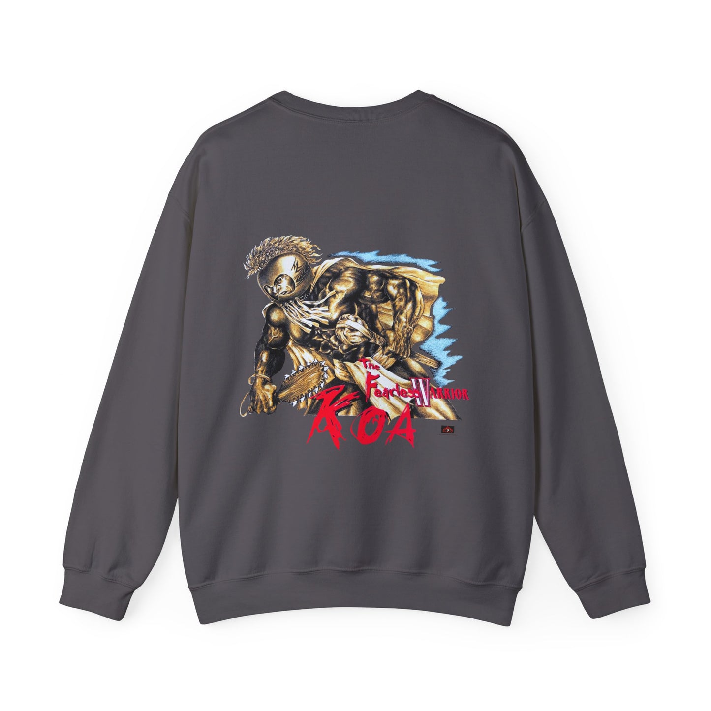 Hawaiian Strength The Fearless Warrior Koa Vintage Design 90s New Print Unisex Heavy Blend™ Crewneck Sweatshirt