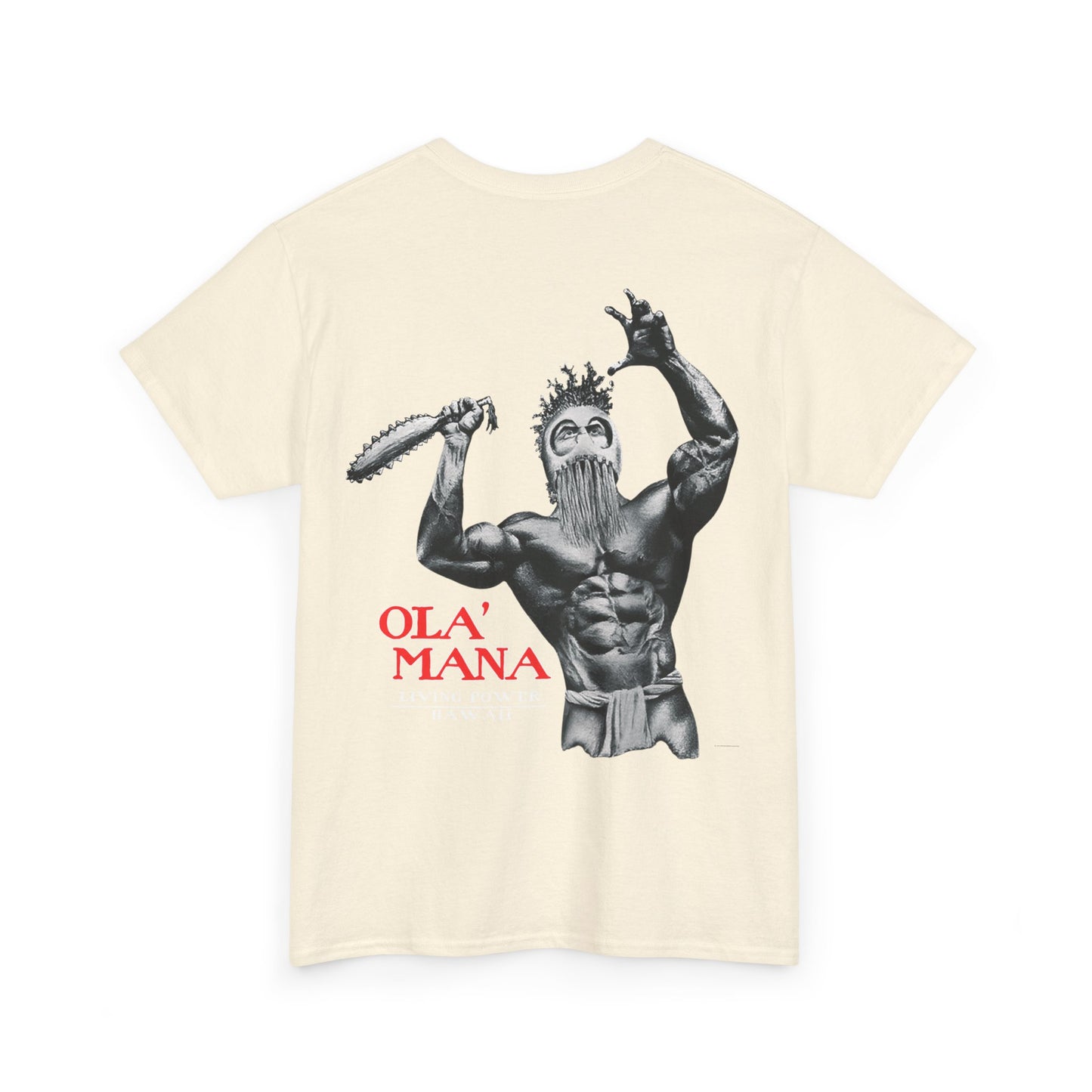 Hawaiian Strength Living Power Hawaii Ola' Mana Vintage Design 90s New Print T-shirt Unisex Heavy Cotton Tee