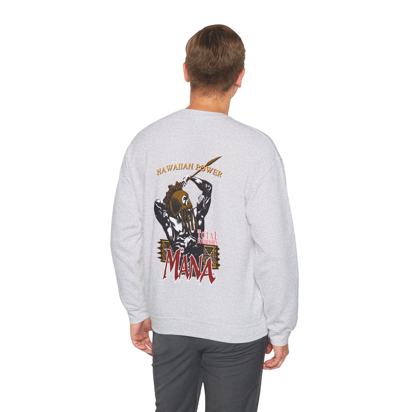 Hawaiian Strength Hawaiian Power Mana Total Sovereignty Vintage Design 90s New Print Unisex Heavy Blend™ Crewneck Sweatshirt