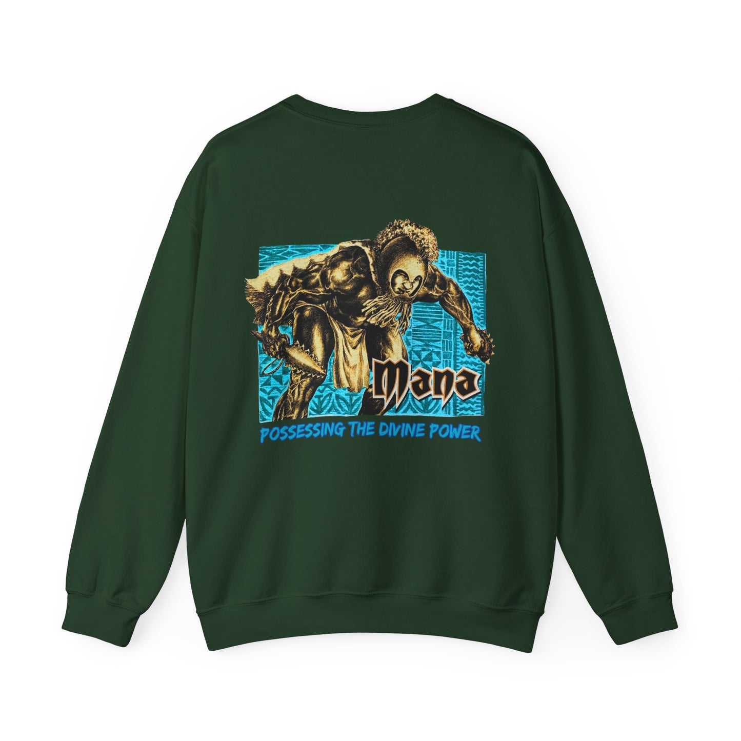 Hawaiian Strength Mana Possessing the Divine Power Vintage Design 90s New Print Unisex Heavy Blend™ Crewneck Sweatshirt