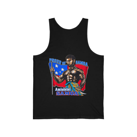 Samoan Strength Proud of Samoa Amiolelei Samoa Unisex Jersey Tank