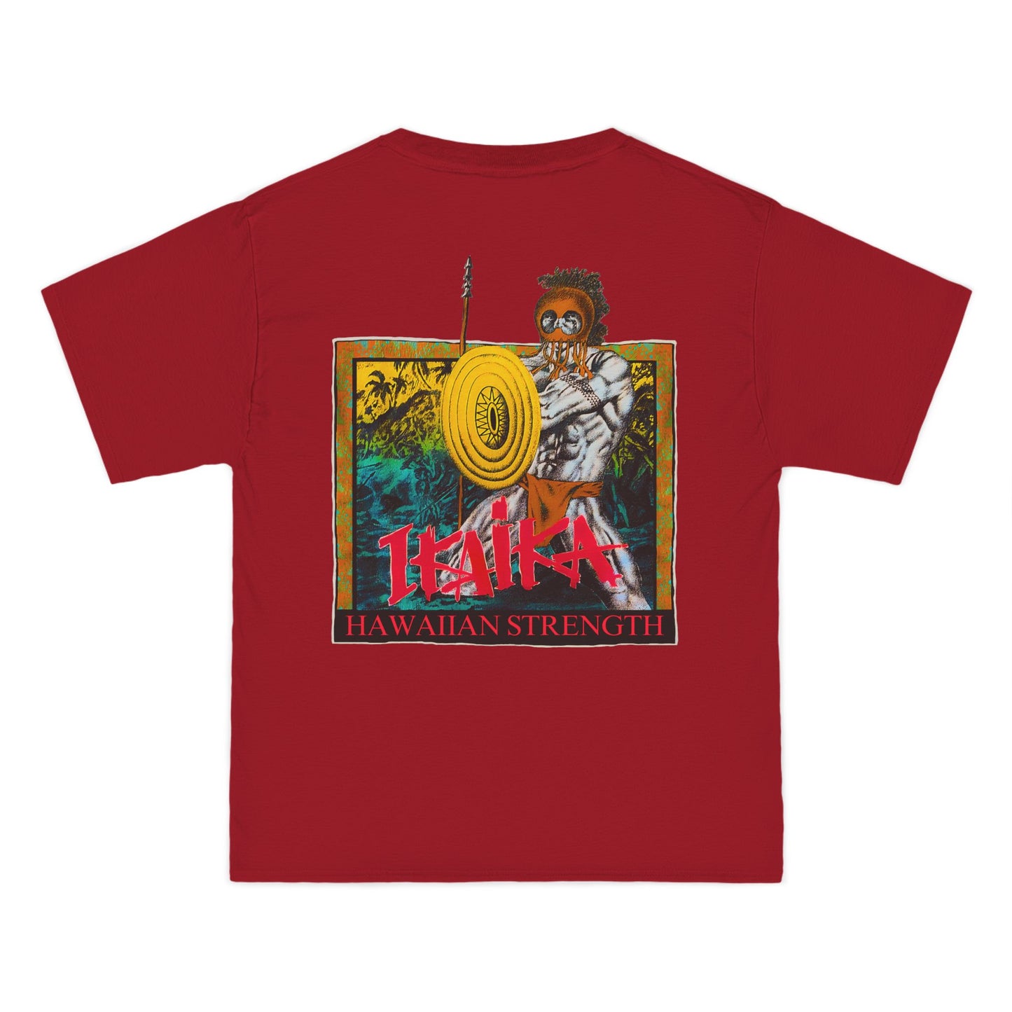 Hawaiian Strength Ikaika Hawaiian Strength Vintage Design 90s New Print Beefy-T®  Short-Sleeve T-Shirt