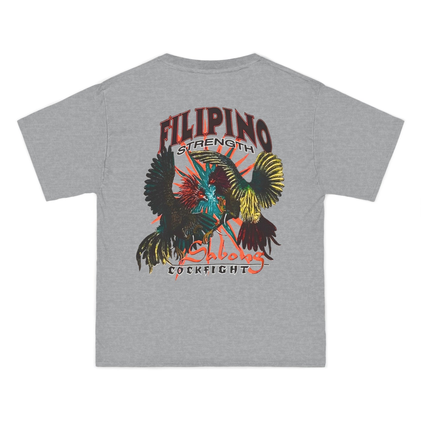 Filipino Strength Sabong Cockfight Vintage Design 90s New Print Beefy-T®  Short-Sleeve T-Shirt