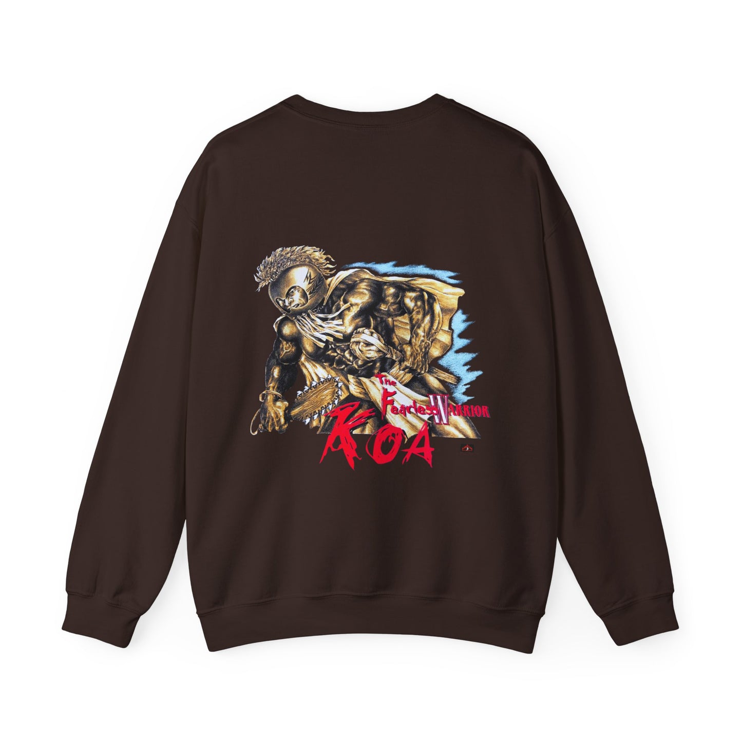 Hawaiian Strength The Fearless Warrior Koa Vintage Design 90s New Print Unisex Heavy Blend™ Crewneck Sweatshirt