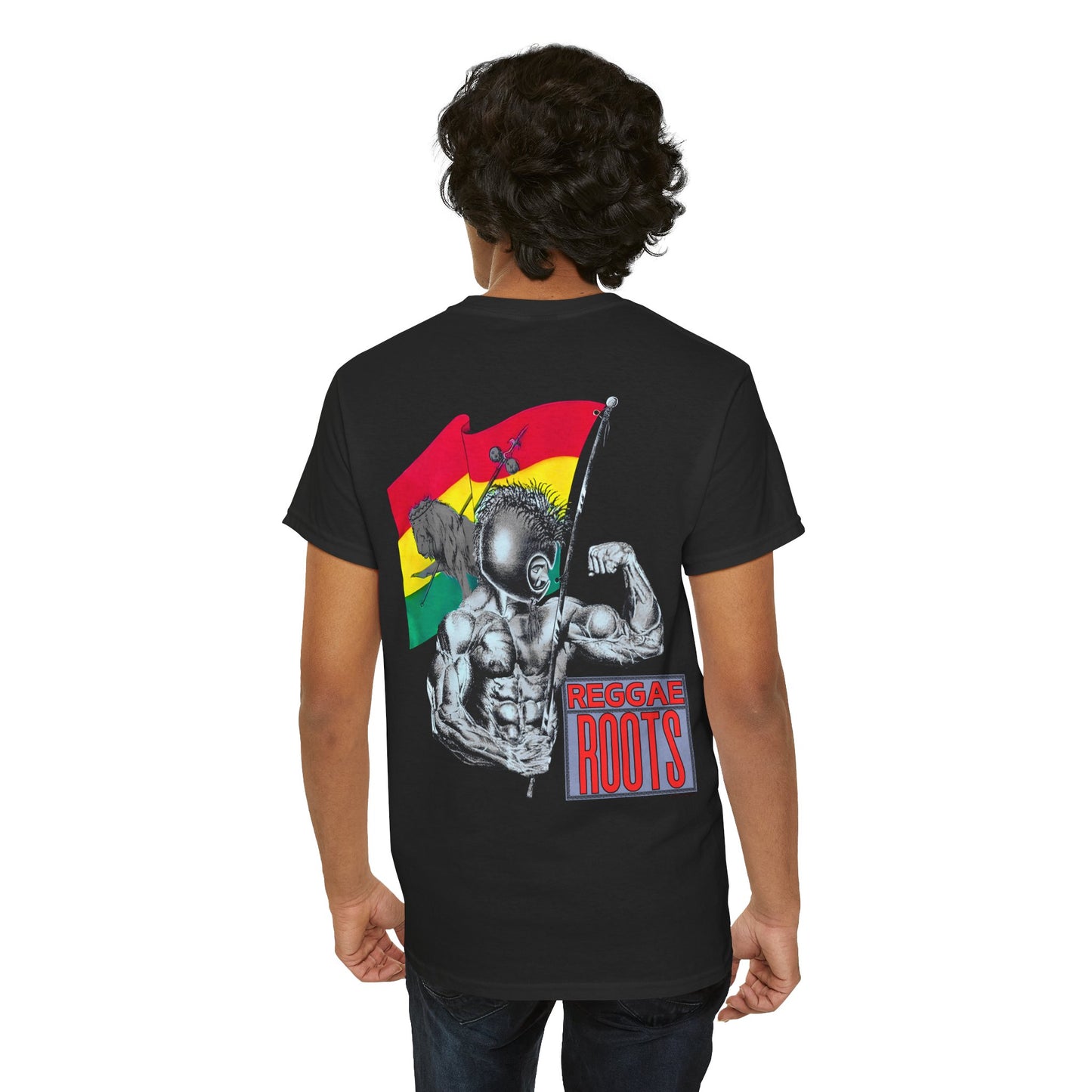 Jawaiian Strength Reggae Roots Vintage Design 90s New Print Unisex Heavy Cotton Tee