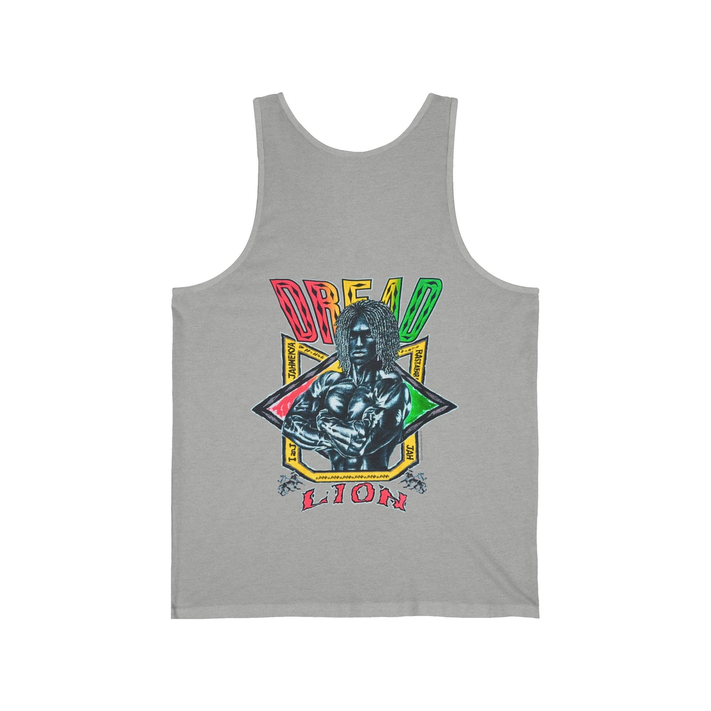 Jawaiian Strength Dread Lion Vintage 90s Design New Print Unisex Jersey Tank
