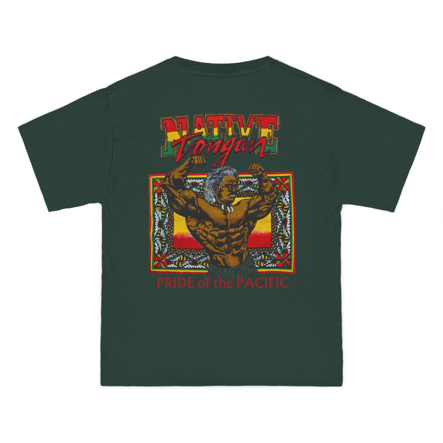 Local Strength Native Tongan Pride of the Pacific Vintage Designs 90s New Print Beefy-T®  Short-Sleeve T-Shirt