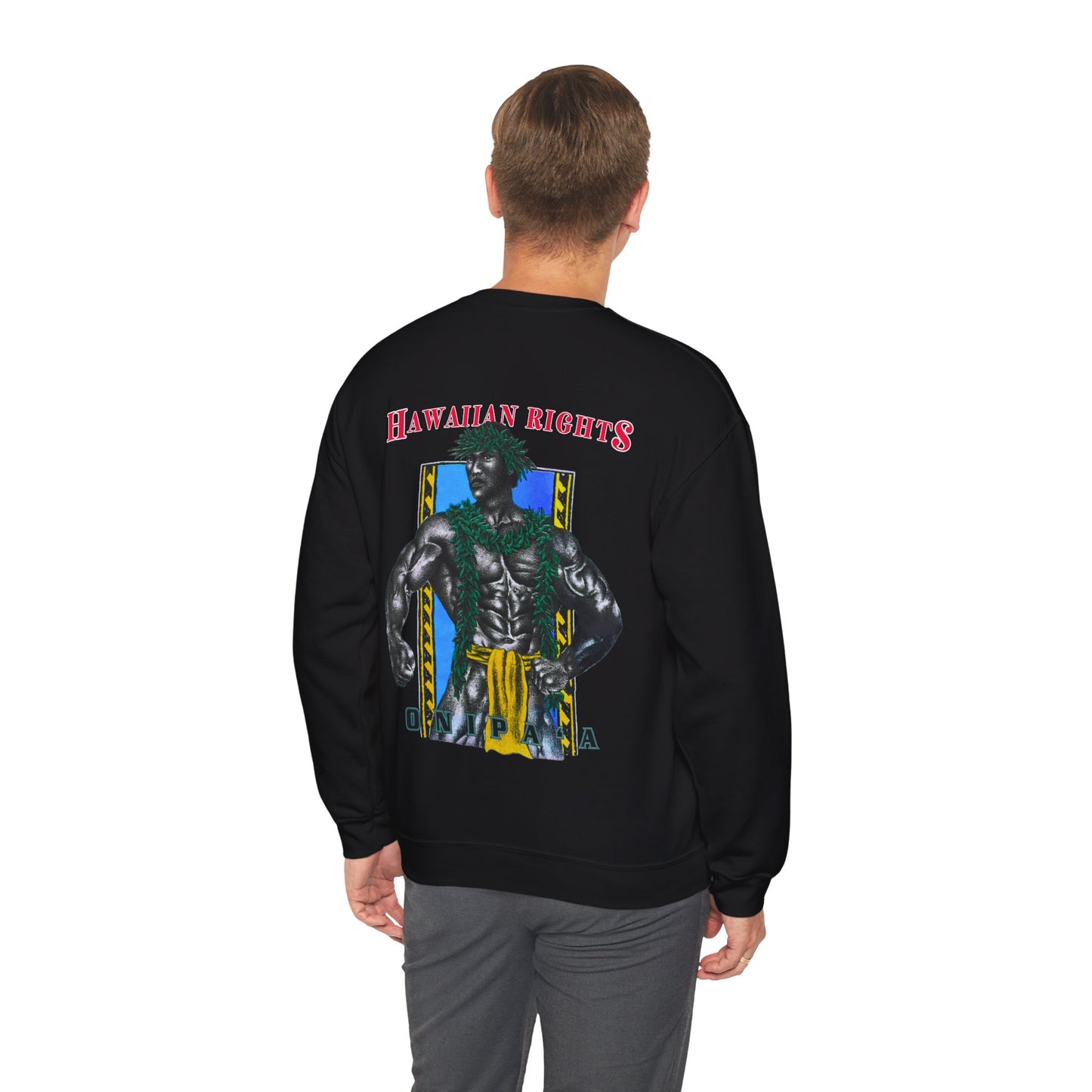 Hawaiian Strength Onipa’a Hawaiian Rights Vintage Design 90s New Print Unisex Heavy Blend™ Crewneck Sweatshirt