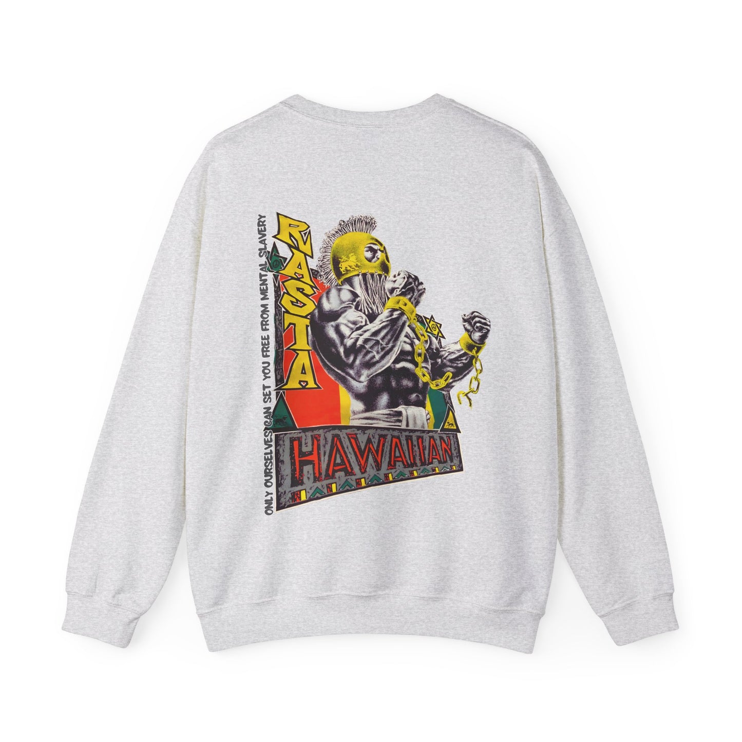 Hawaiian Strength Hawaiian Rasta Vintage Design 90s New Print Unisex Heavy Blend™ Crewneck Sweatshirt