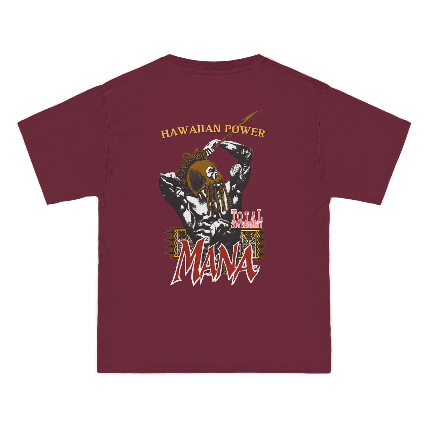 Hawaiian Strength Hawaiian Power Mana Total Sovereignty Vintage Design 90s New Print Beefy-T®  Short-Sleeve T-Shirt