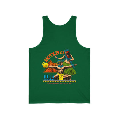 Hawaiian Strength Mo'olelo Hula Traditions Unisex Jersey Tank