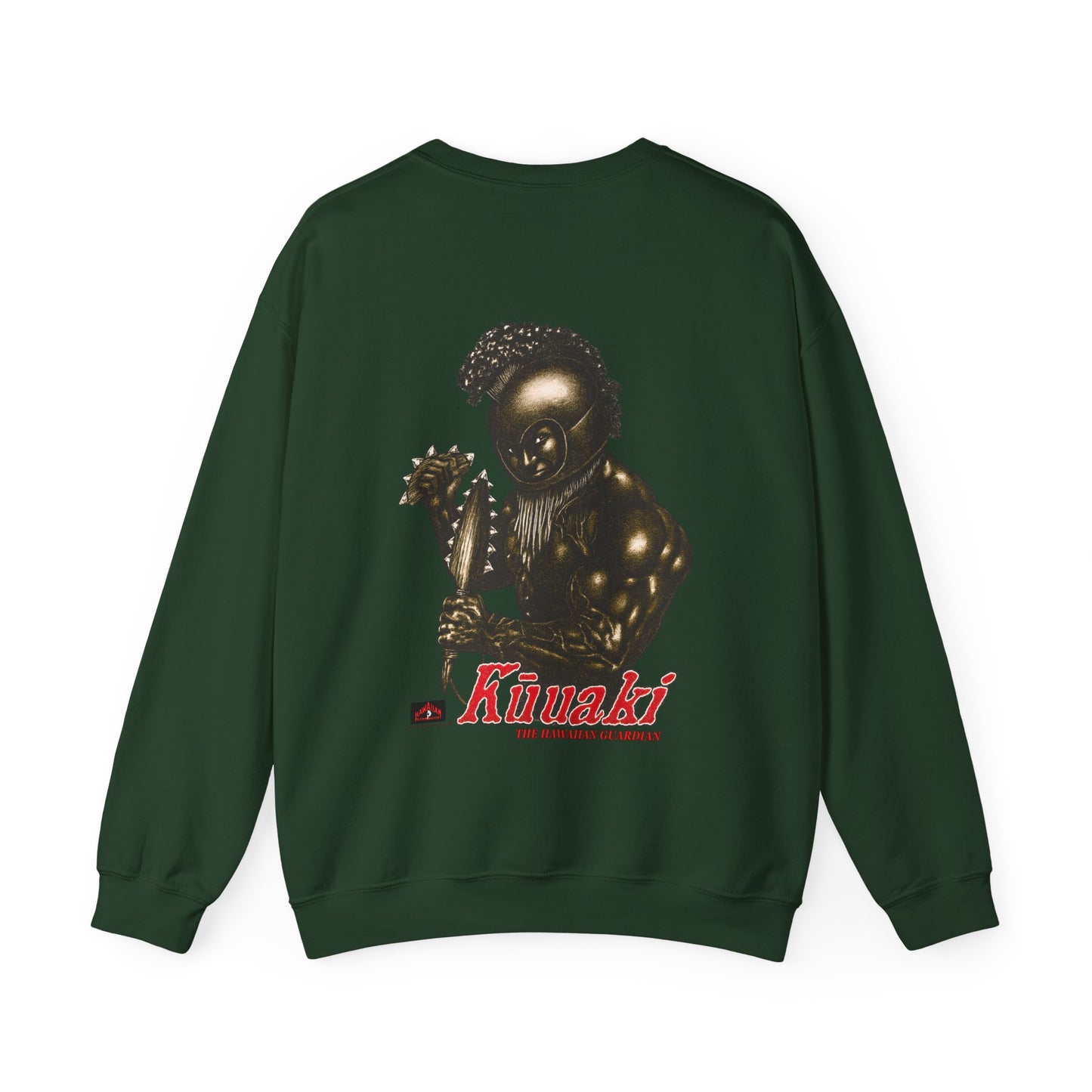 Hawaiian Strength Kῡuaki The Hawaiian Guardian Vintage Design 90s New Print Unisex Heavy Blend™ Crewneck Sweatshirt