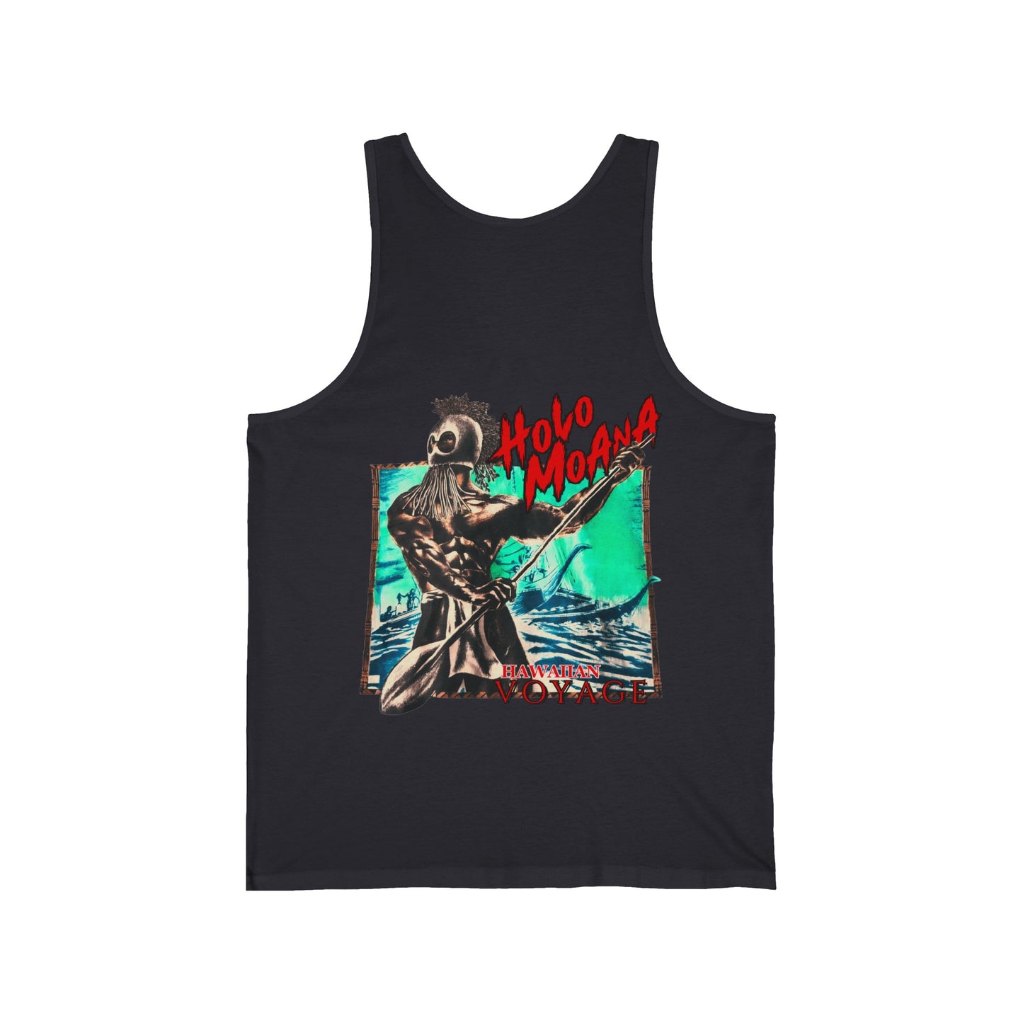 Hawaiian Strength Holo Moana Hawaiian Voyage Vintage Design 90s New Print Unisex Jersey Tank