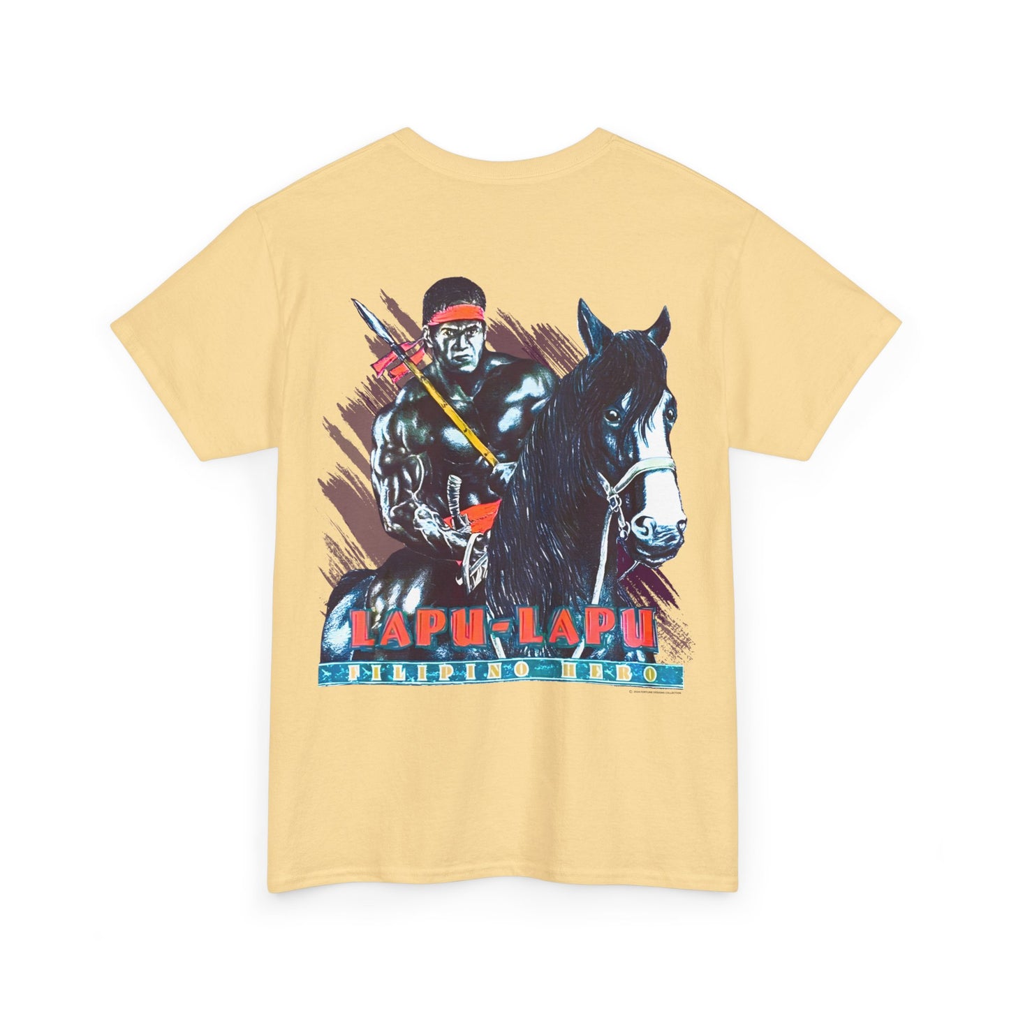 Filipino Strength Lapu-Lapu Filipino Hero Vintage Design 90s New Print T-shirt Unisex Heavy Cotton Tee