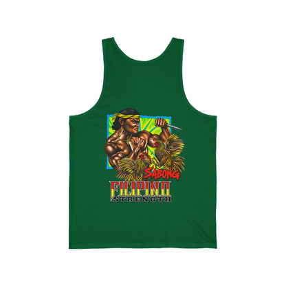 Filipino Strength Sabong Unisex Jersey Tank