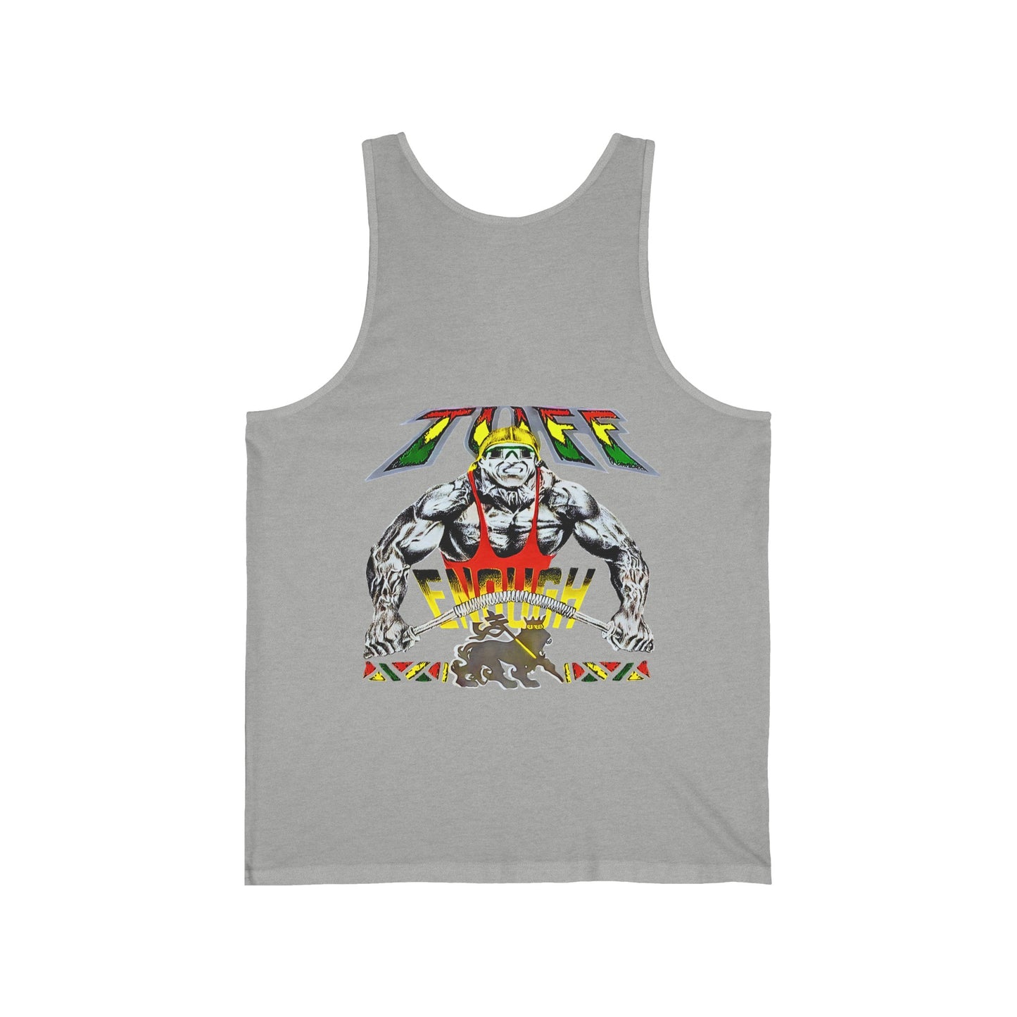 Jawaiian Strength Tuff Enough Vintage Design 90s New Print Unisex Jersey Tank