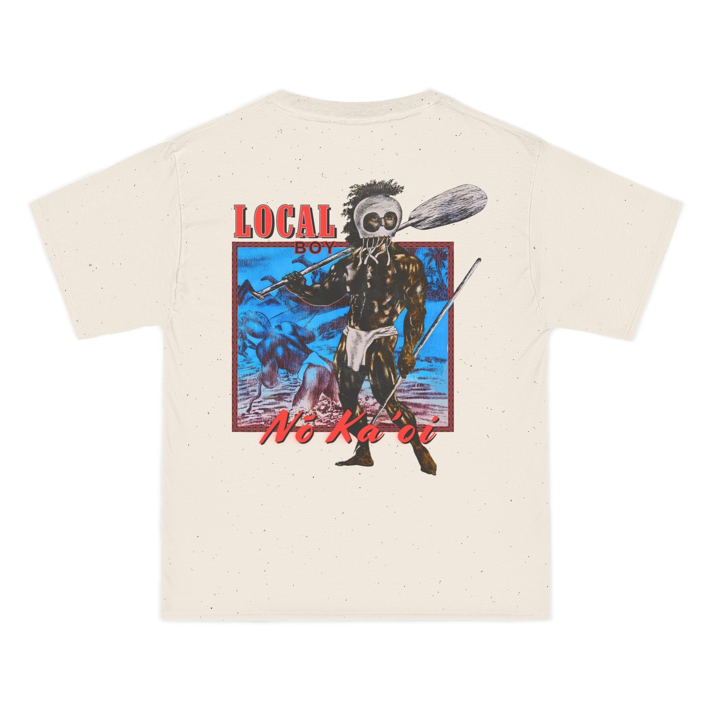 Hawaiian Strength Local Boy No Ka'oi Vintage Design 90s New Print Beefy-T®  Short-Sleeve T-Shirt