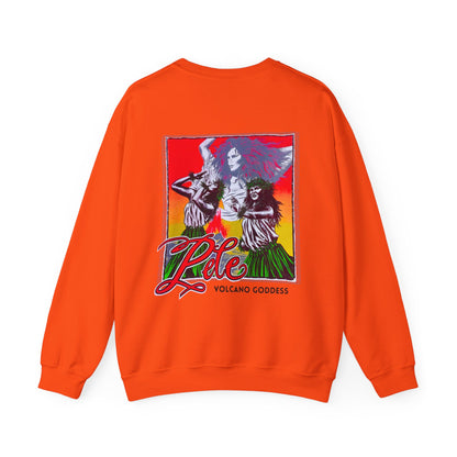 Hawaiian Strength Pele Volcano Goddess Vintage Design 90s New Print Unisex Heavy Blend™ Crewneck Sweatshirt