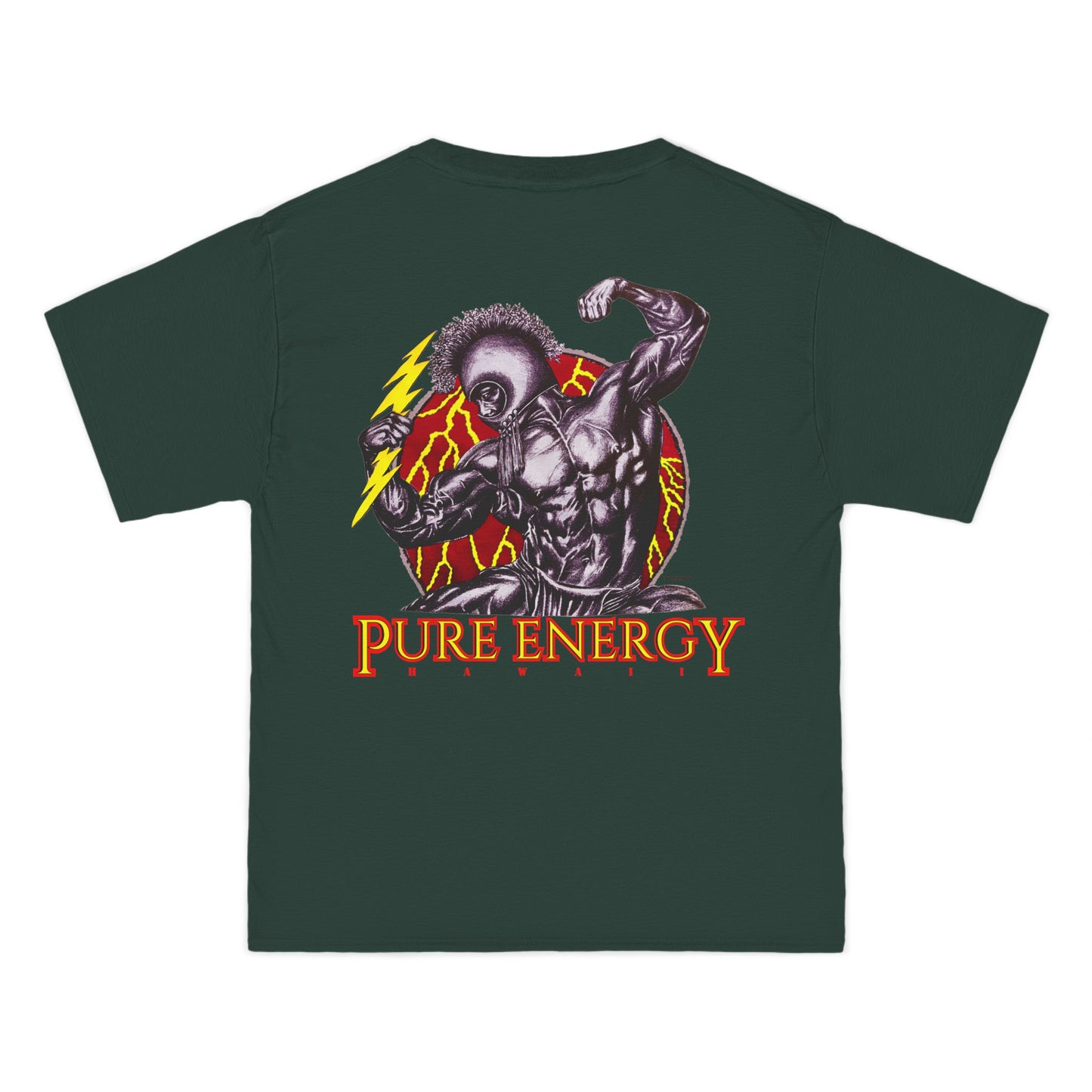 Hawaiian Strength Pure Energy Hawaii Vintage Design 90s New Print Beefy-T®  Short-Sleeve T-Shirt