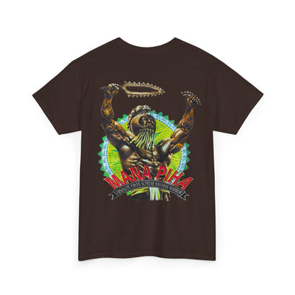 Hawaiian Strength Mana Piha Vintage Design 90s New Print Unisex Heavy Cotton Tee