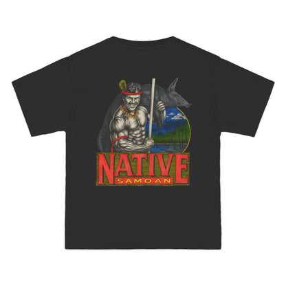 Samoan Strength Native Samoan Vintage 90s Design New Print Beefy-T®  Short-Sleeve T-Shirt