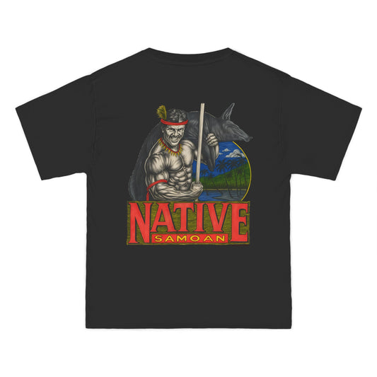 Samoan Strength Native Samoan Vintage 90s Design New Print Beefy-T®  Short-Sleeve T-Shirt