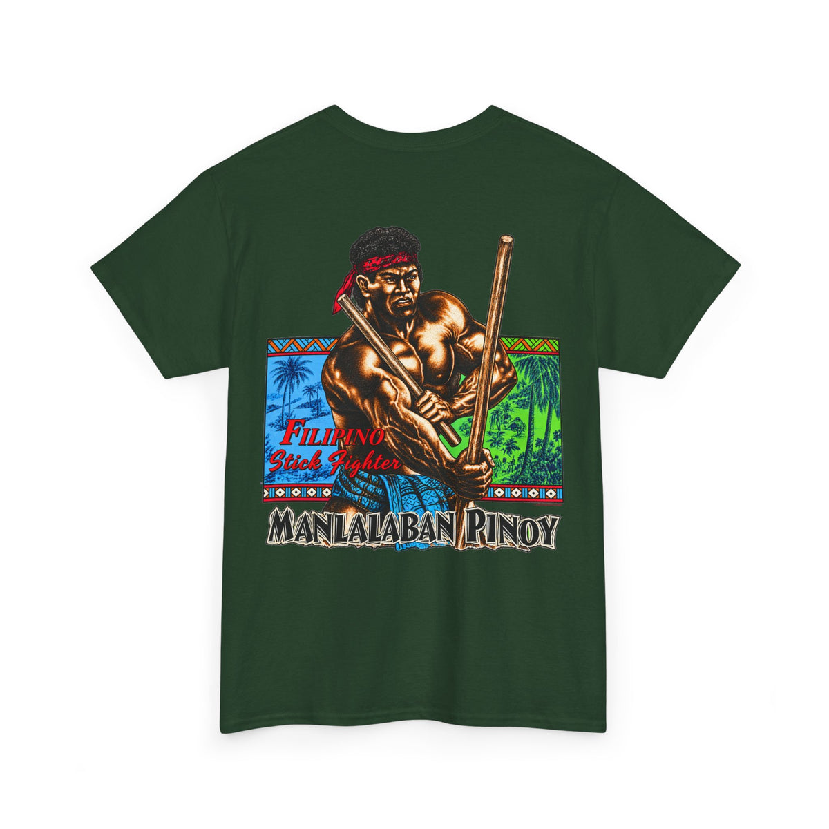 Filipino Strength Manlalaban Pinoy Stick Fighter Unisex Heavy Cotton Tee