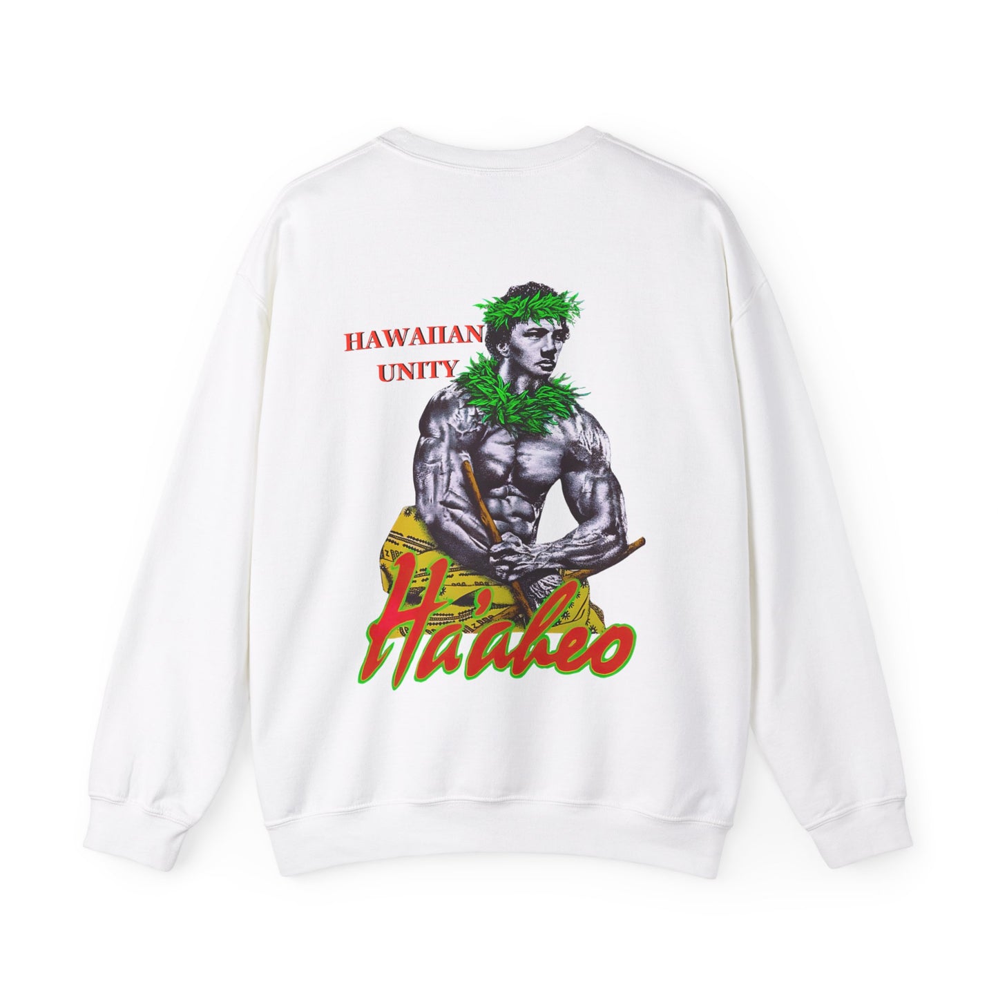 Hawaiian Strength Hawaiian Unity Haakeo Vintage Design 90s New Print Unisex Heavy Blend™ Crewneck Sweatshirt