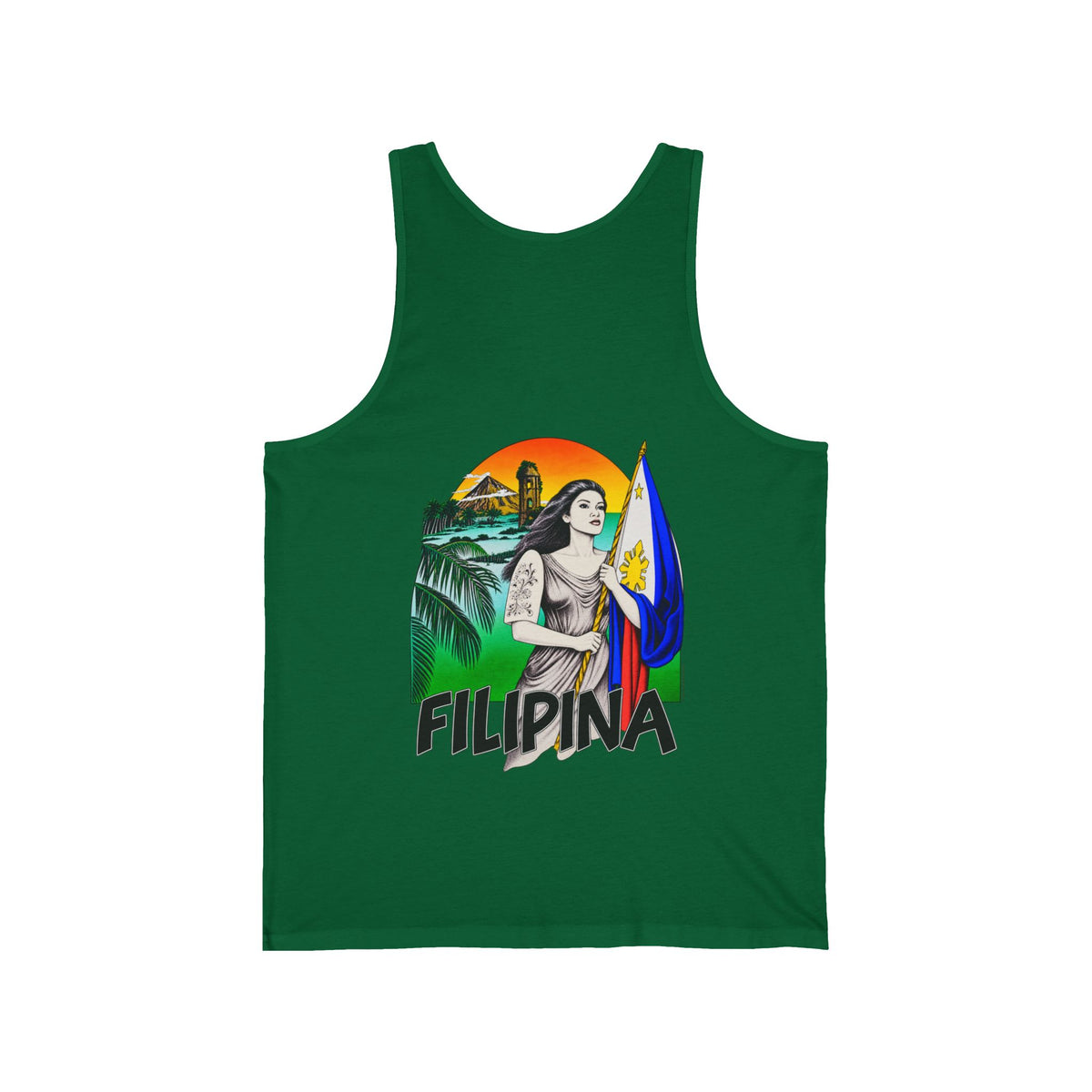 Filipino Strength Filipina Unisex Jersey Tank