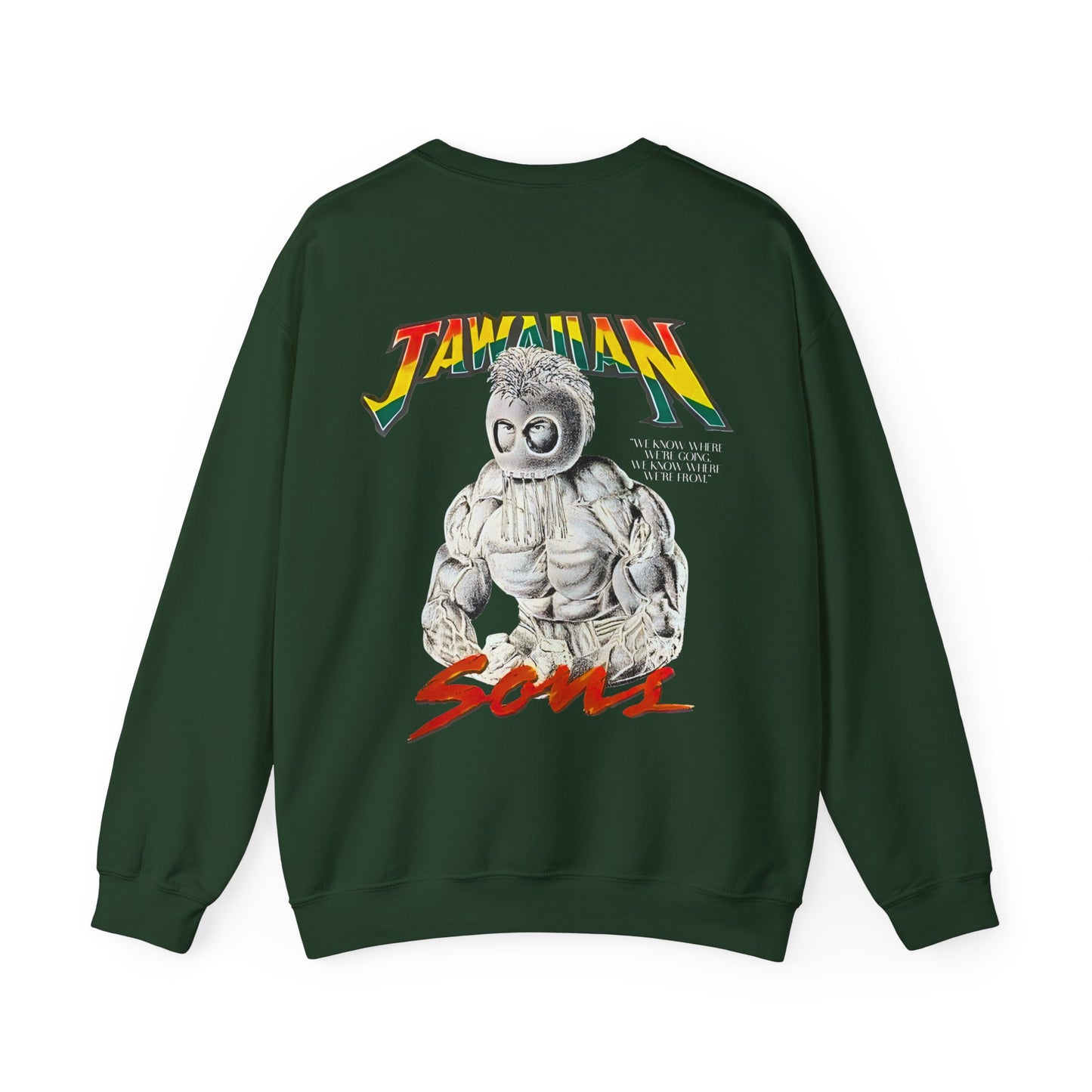 Jawaiian Strenght Jawaiian Sons Vintage Design 90s New Print Unisex Heavy Blend™ Crewneck Sweatshirt