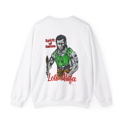 Samoan Strength Spirit of Samoa Loto Alofa Vintage Design 90s New Print Unisex Heavy Blend™ Crewneck Sweatshirt