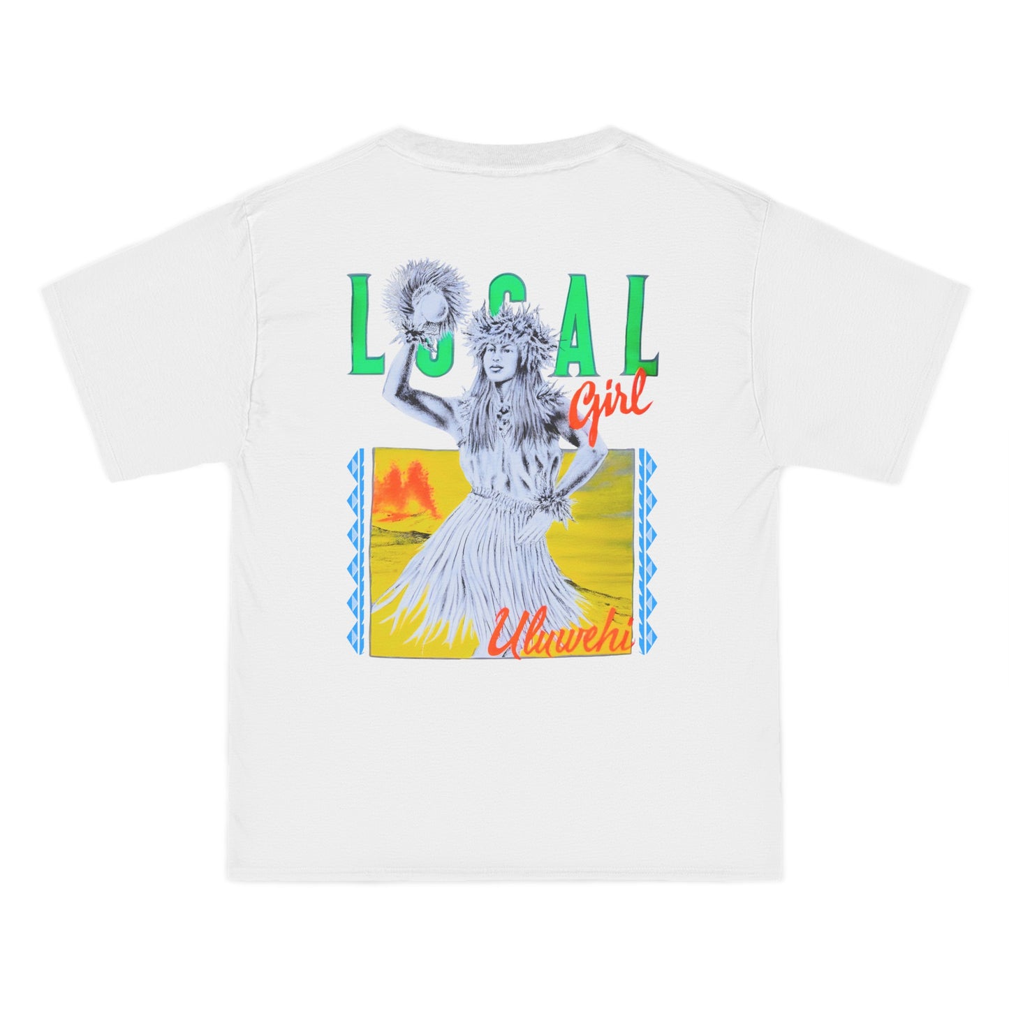 Hawaiian Strength Local Girl Uluwehi Vintage Design 90s New Print Beefy-T®  Short-Sleeve T-Shirt