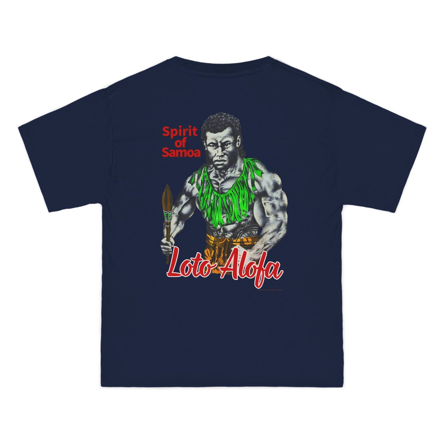 Samoan Strength Spirit of Samoa Loto Alofa Vintage Design 90s New Print Beefy-T®  Short-Sleeve T-Shirt