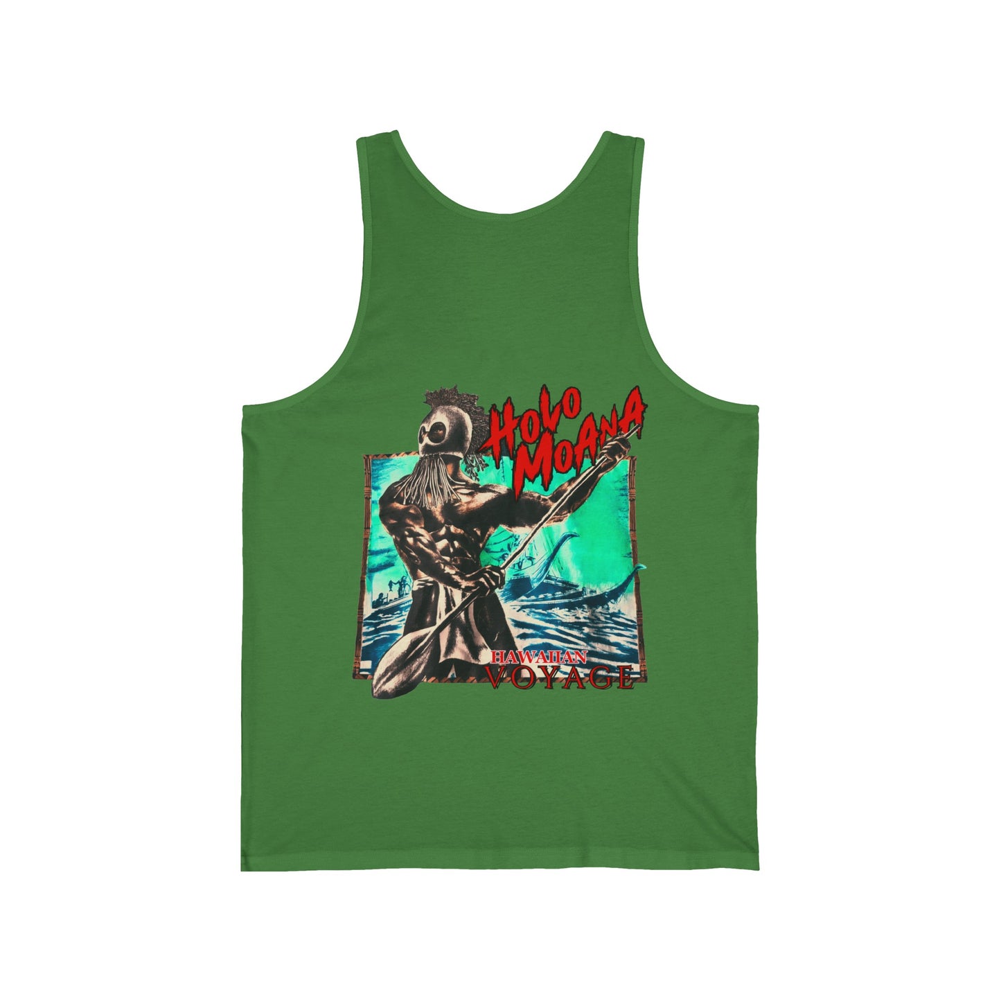 Hawaiian Strength Holo Moana Hawaiian Voyage Vintage Design 90s New Print Unisex Jersey Tank