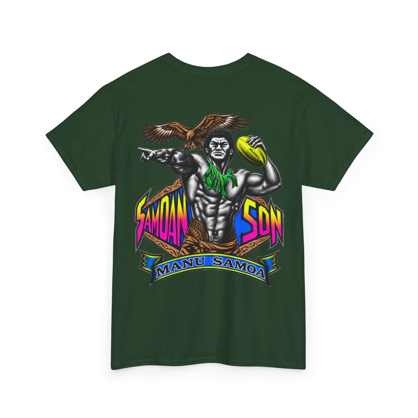 Samoan Strength Samoan Son Manu Samoa Unisex Heavy Cotton Tee