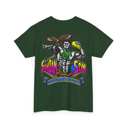 Samoan Strength Samoan Son Manu Samoa Unisex Heavy Cotton Tee