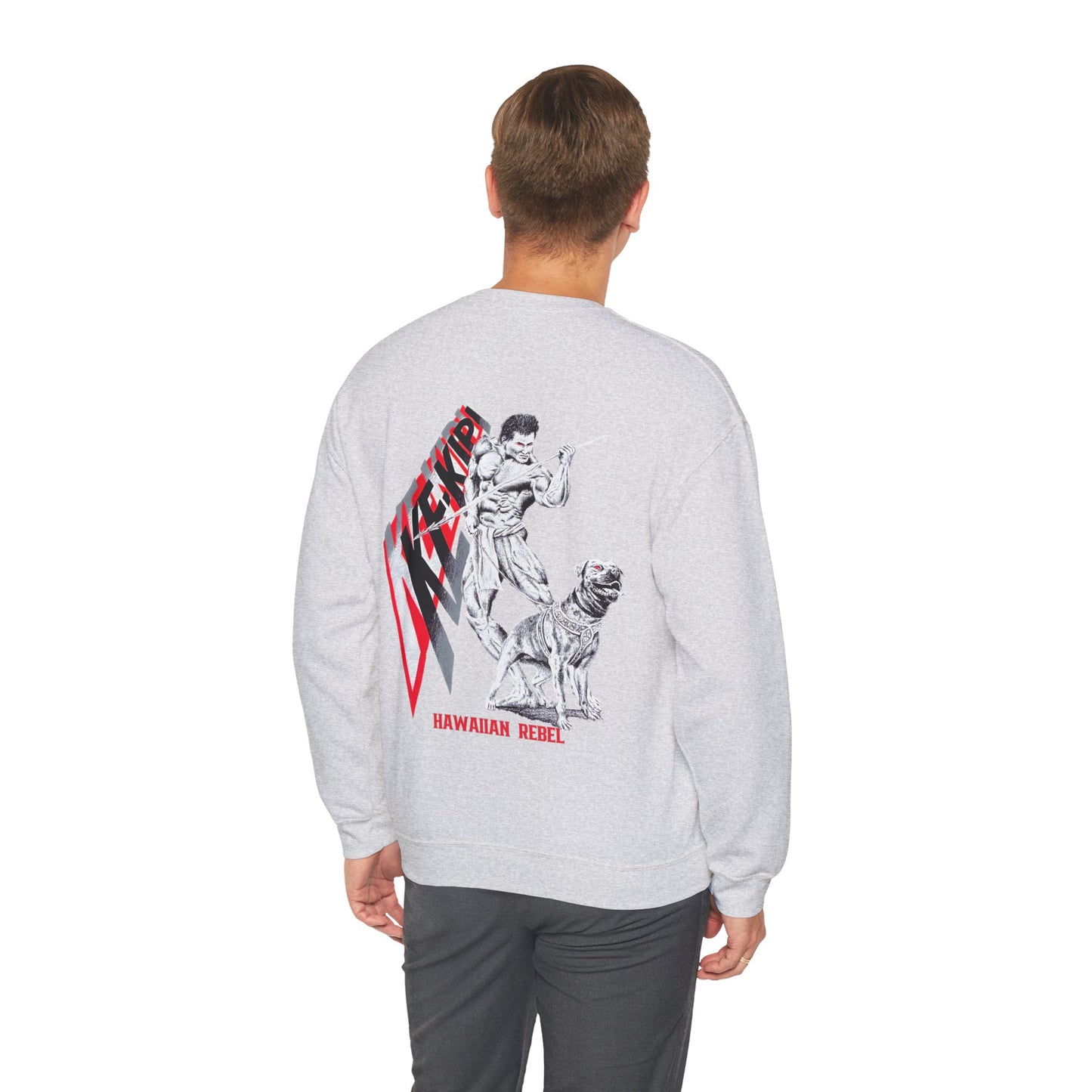 Hawaiian Strength Ke-Kipi Hawaiian Rebel Vintage Design 90s New Print Unisex Heavy Blend™ Crewneck Sweatshirt