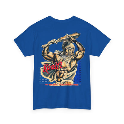 Hawaiian Strength Koali'i The Majestic Hawaiian Warrior Vintage Design 90s New Print Unisex Heavy Cotton Tee