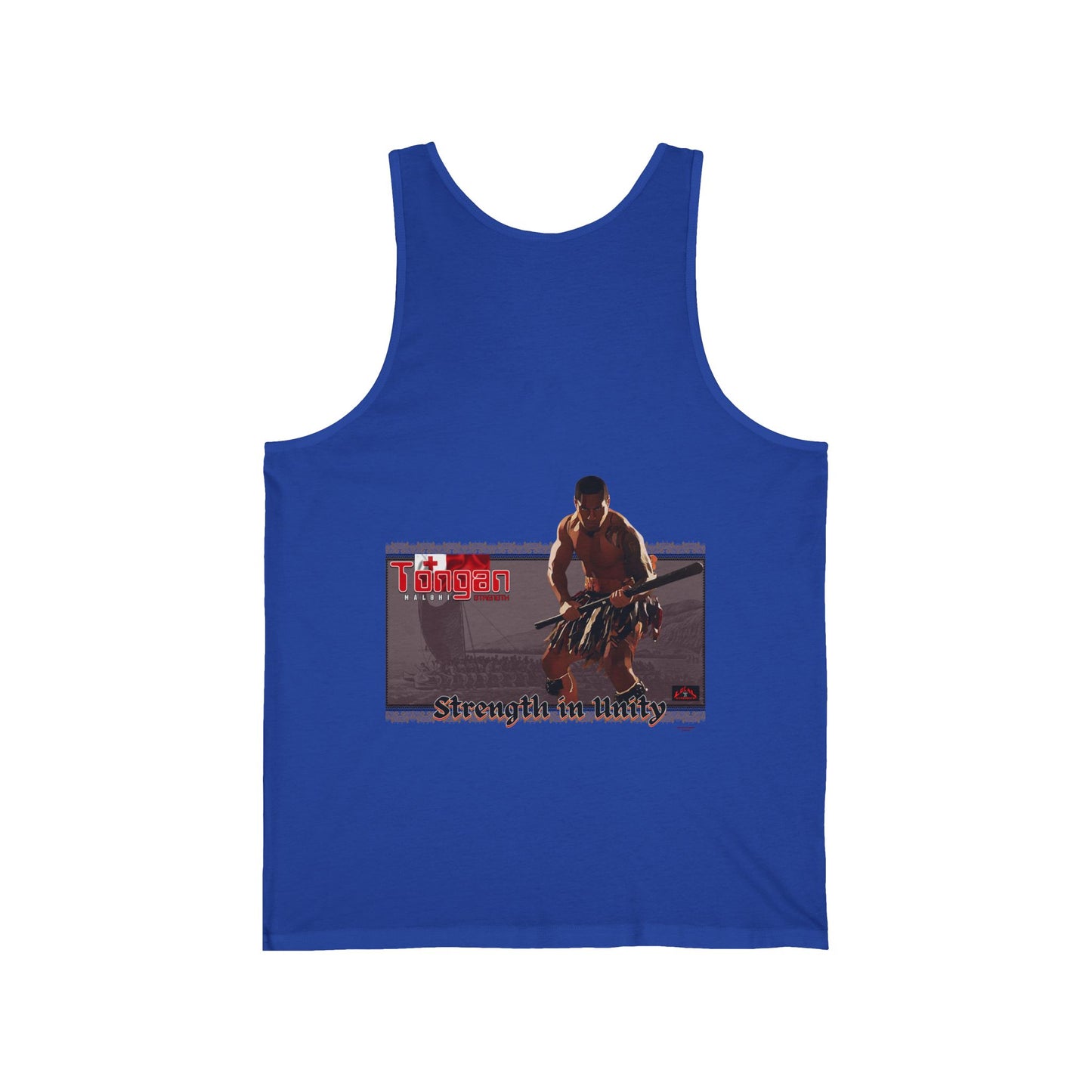 Local Strength Tongan Strength Malohi Stregnth in Unity Unisex Jersey Tank