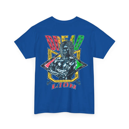 Jawaiian Strength Dread Lion Vintage 90s Design New Print Unisex Heavy Cotton Tee