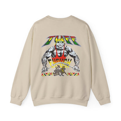 Jawaiian Strength Tuff Enough Vintage Design 90s New Print Unisex Heavy Blend™ Crewneck Sweatshirt