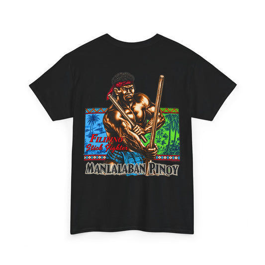 Filipino Strength Manlalaban Pinoy Stick Fighter Unisex Heavy Cotton Tee